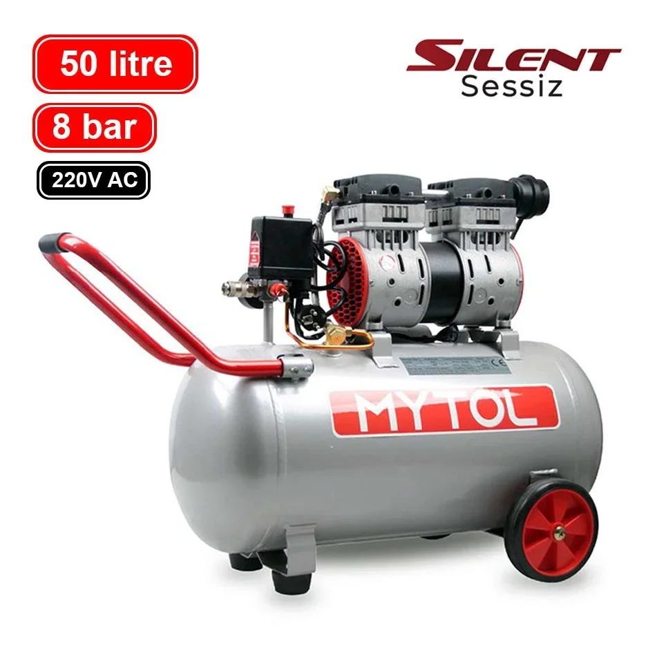 Mytol EWS50B 50 Lt Sessiz Kompresör 8 Bar 1.5 Hp