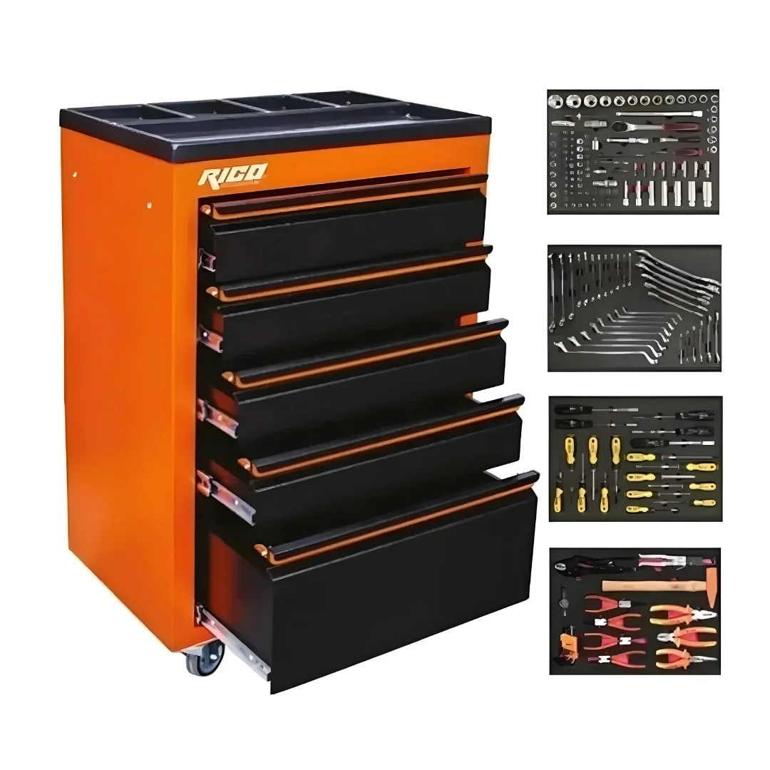 Rico  025-TA0016 185 Parça 5 Çekmeceli Dolu Takım Arabası