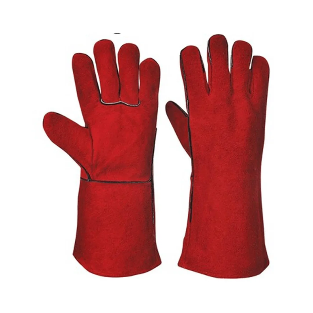 Kırmızı Kaynakçı Eldiveni