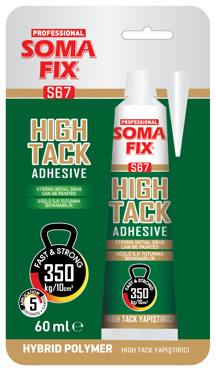 SOMAFİX ADHÉSİF HYBRİDE HİGH TACK TUBE